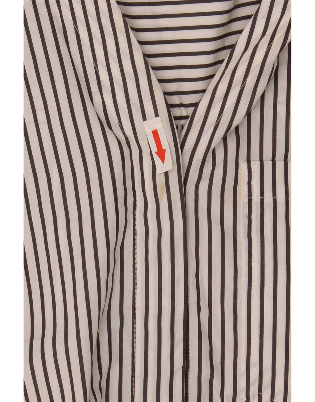 Marks & Spencer Camisa tipo jersey para mujer UK 46 Grande Algodón a rayas blancas