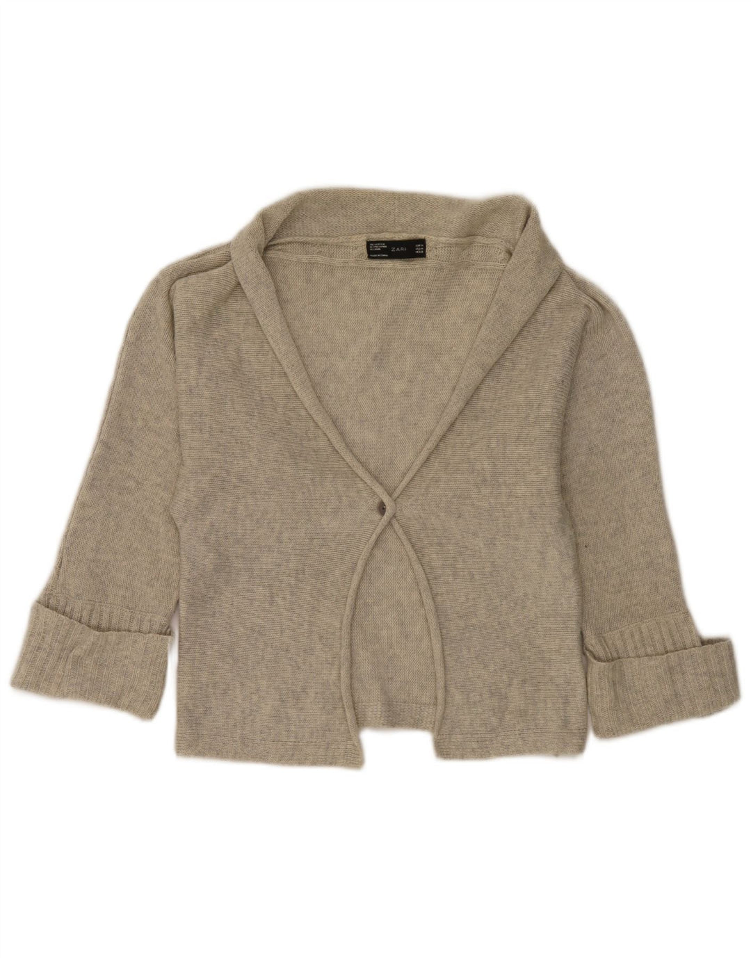 Zara Jersey Bolero para Mujer Reino Unido 42 Gris Medio Moteado
