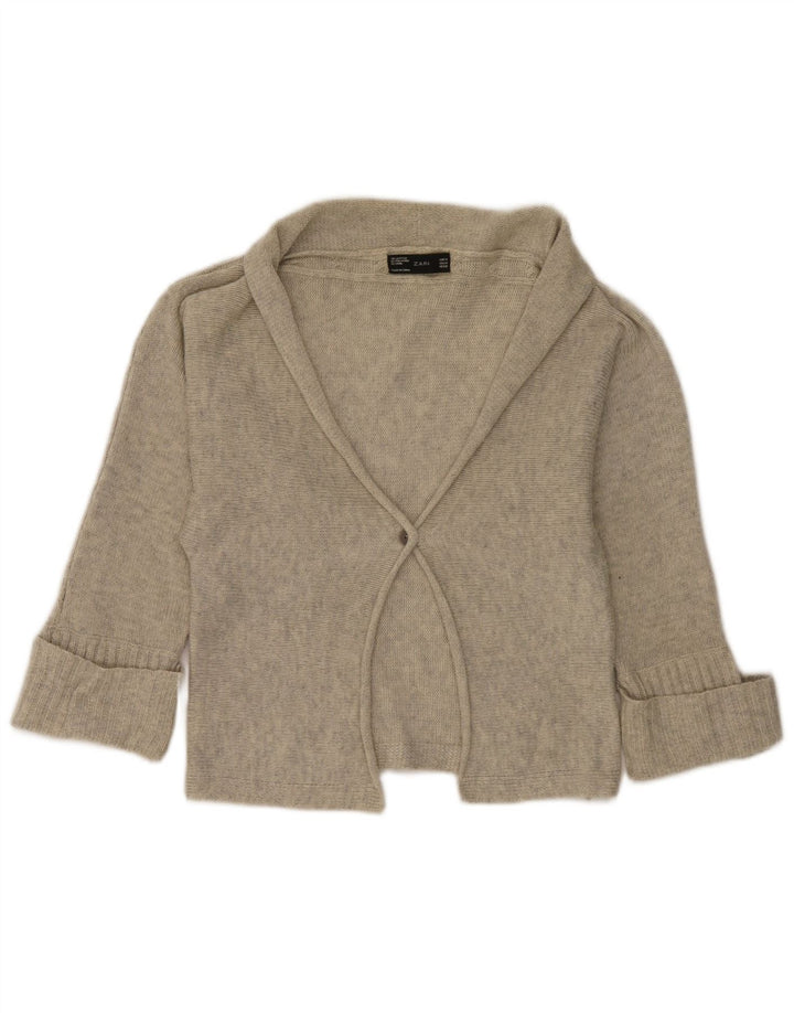 Zara Jersey Bolero para Mujer Reino Unido 42 Gris Medio Moteado