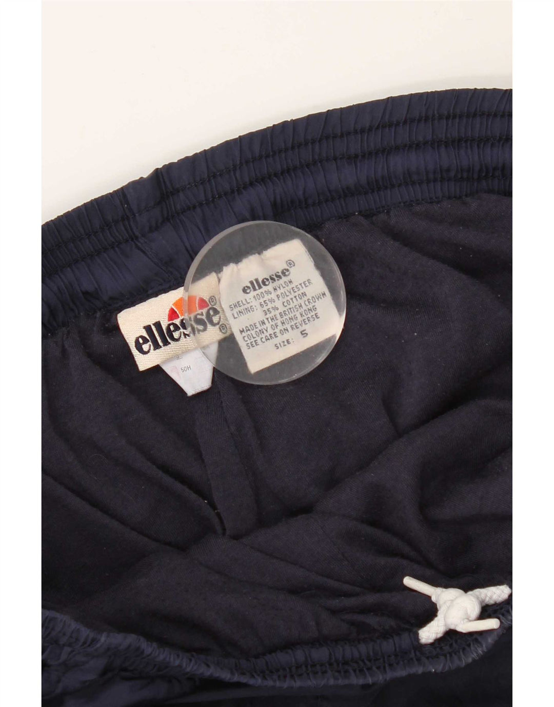 Ellesse Hombre Pantalones De Chándal Joggers Small Azul Marino Nylon