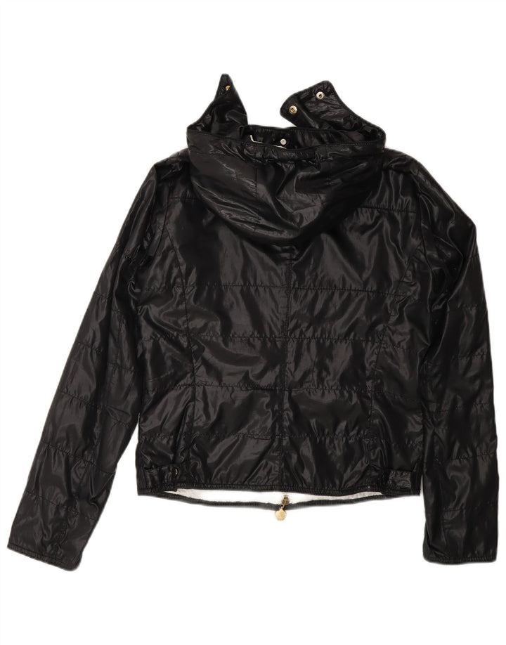 Moncler Chaqueta cortavientos con capucha para mujer Talla 1 Pequeña Negro