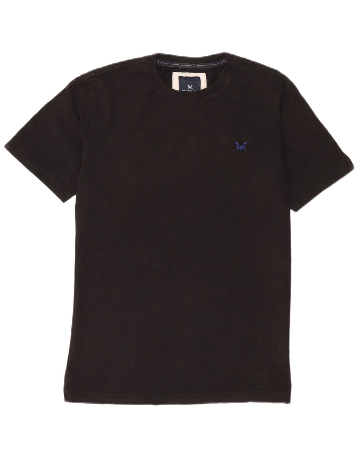 Crew Clothing - Camiseta para hombre, talla pequeña, algodón negro