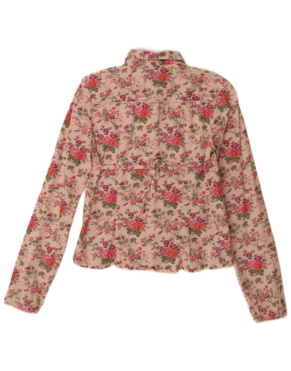 Benetton Camisa Niña 11-12 Años XL Algodón Rosa Floral