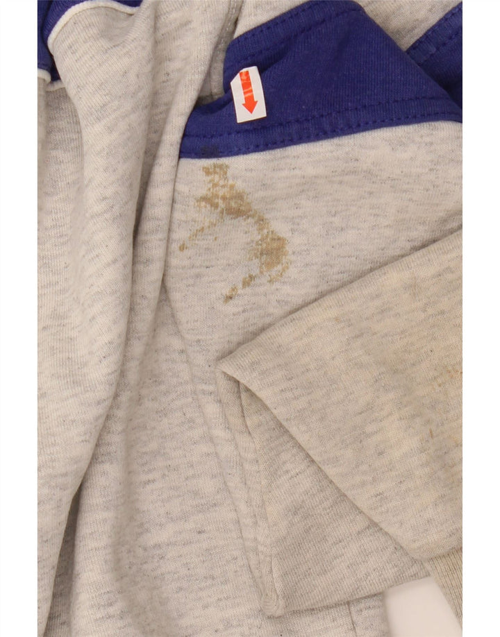 ASICS Hombre Graphic Chándal Top Chaqueta XL Gris Colorblock