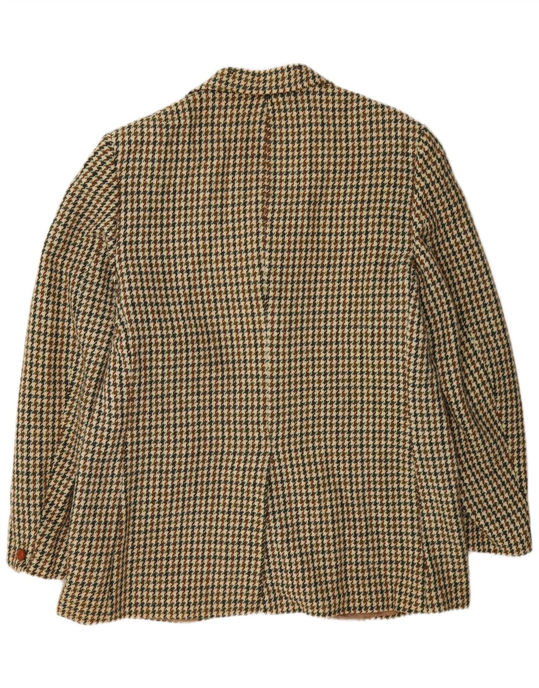 Harris Tweed Chaqueta tipo blazer larga para hombre UK 38 Pata de gallo verde medio