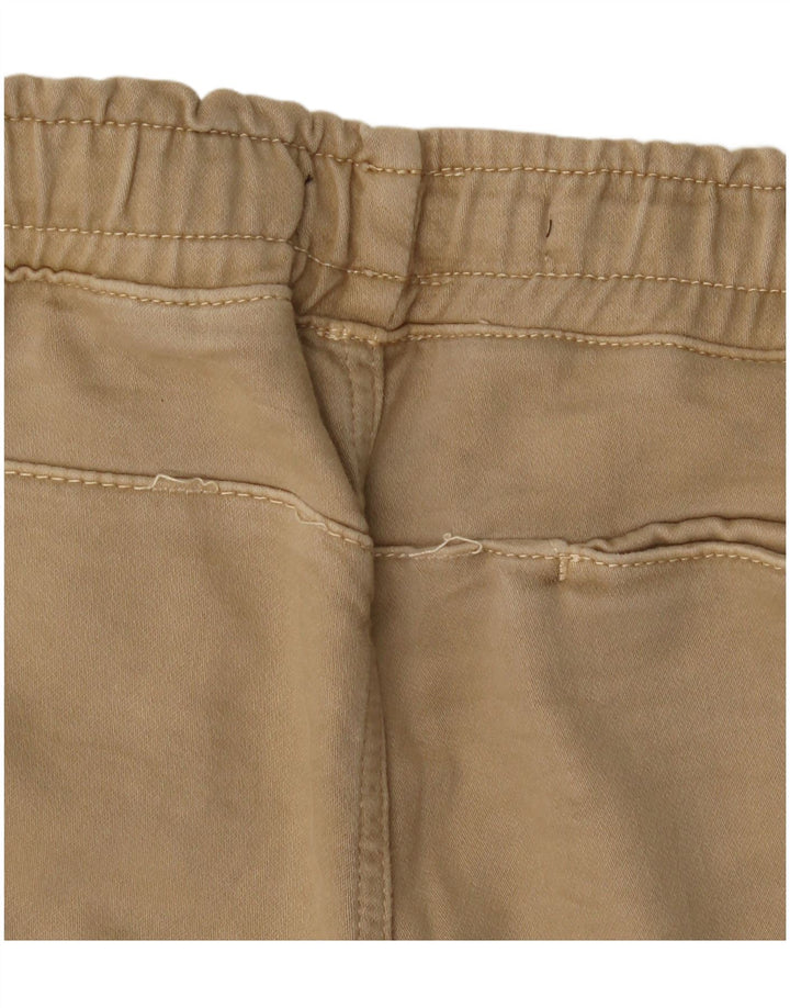Zara Hombre Pantalones Cortos Chinos Grande W32 Algodón Beige