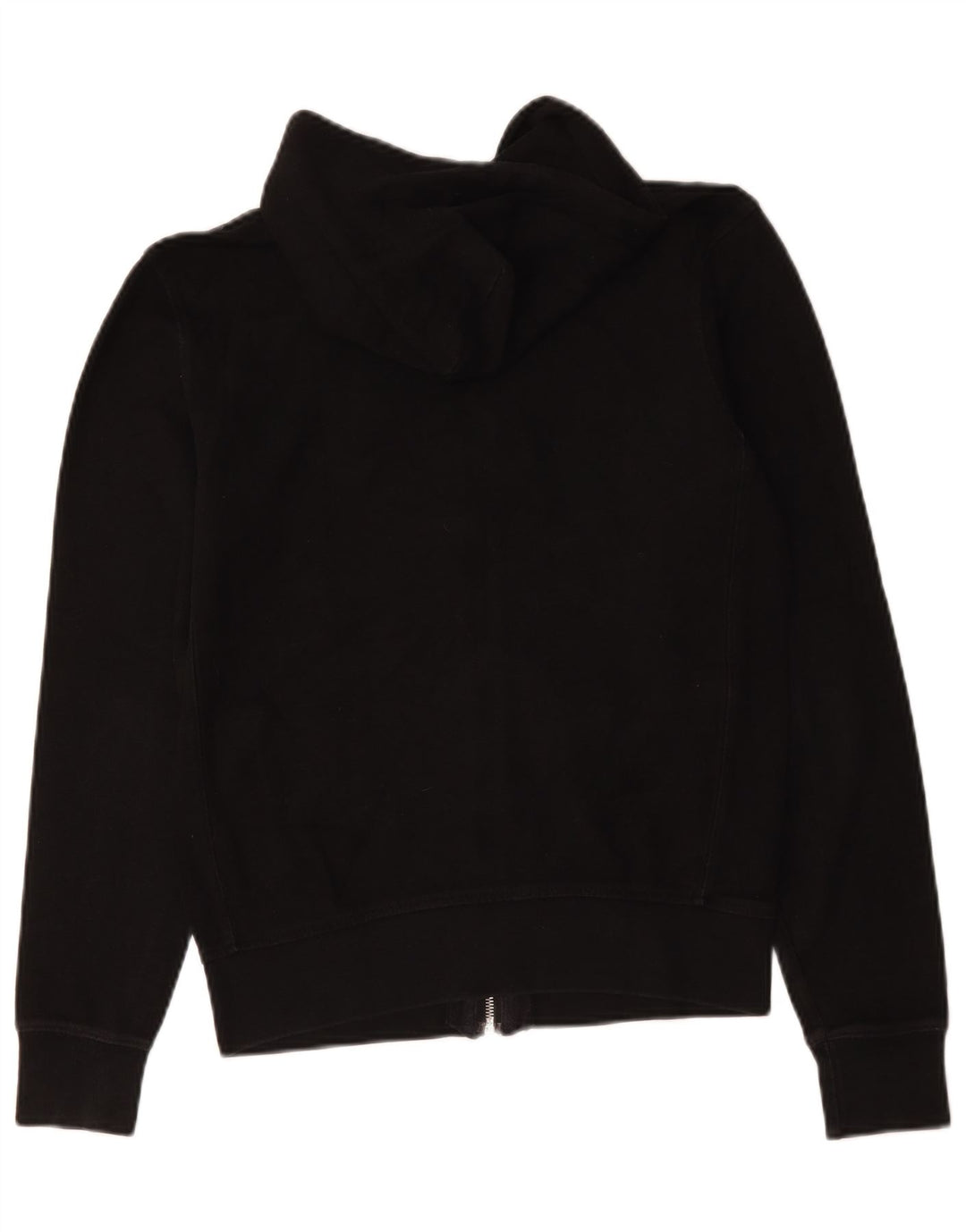 Zara Hombre Sudadera Con Capucha Y Cremallera Mediana Algodón Negro