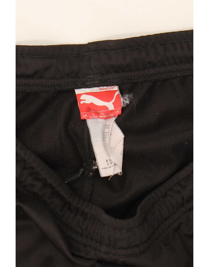 Puma - Pantalón de chándal para hombre, talla grande, color negro