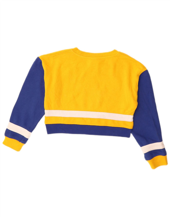 NHL Sudadera con gráfico corto para niña, jersey, 7-8 años, color amarillo