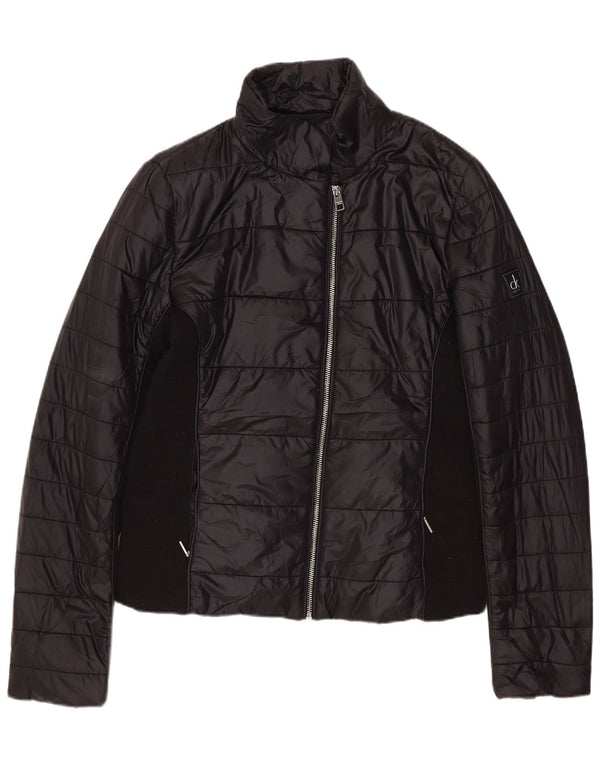 Calvin Klein Jeans Chaqueta acolchada extragrande para mujer UK 10 Small Black
