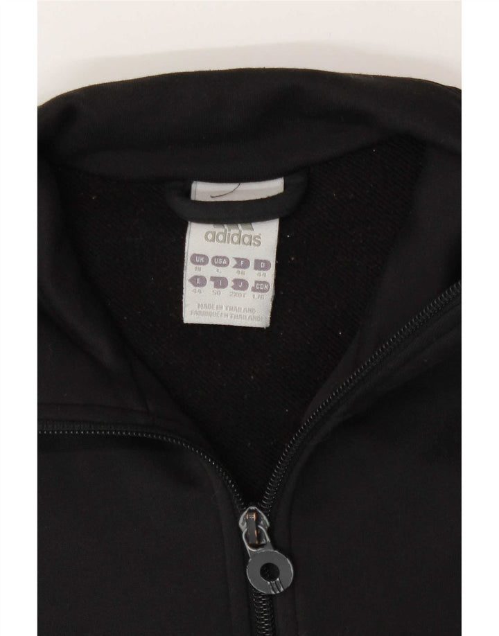 Adidas - Chaqueta de chándal para mujer, talla 40, XL, poliéster negro