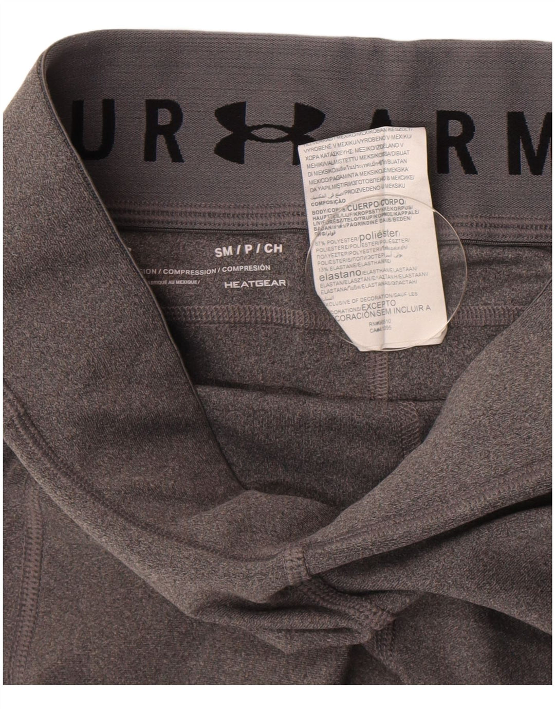 Under Armour Leggings Capri para mujer UK 10 Small Gris Poliéster