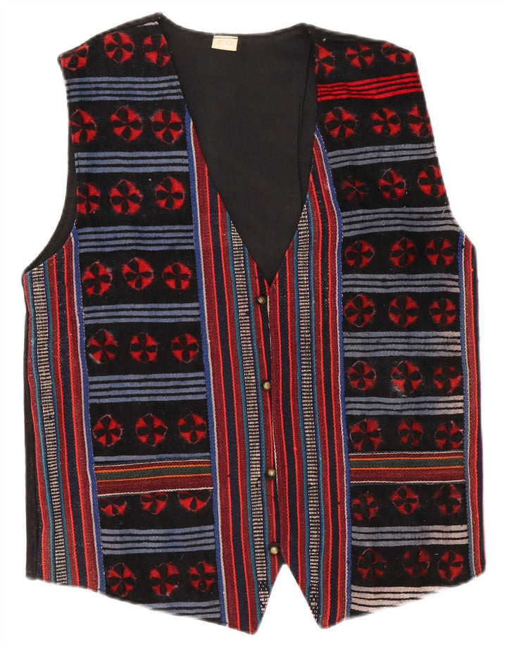 VINTAGE Chaleco para hombre Lana mediana multicolor Fair Isle