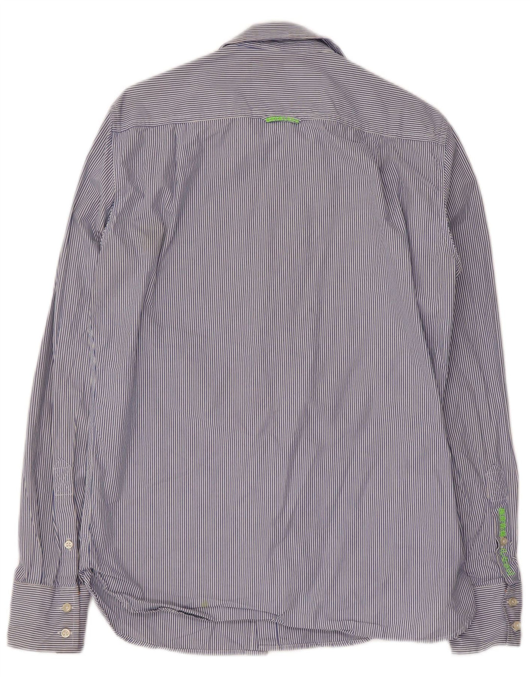 Camisa Superdry Hombre De Algodón A Rayas Azul Medio