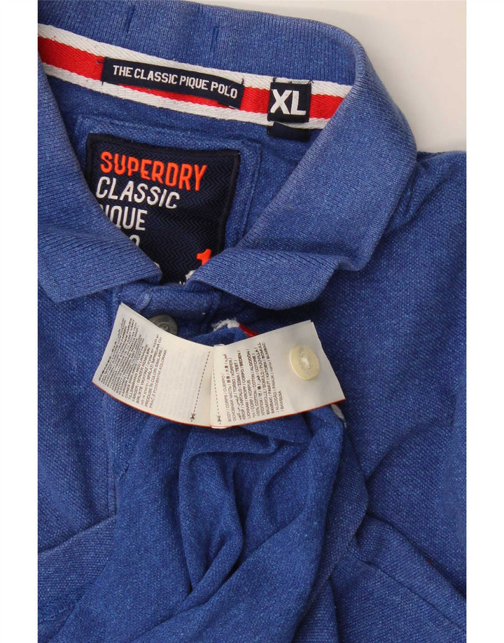 Superdry Polo Hombre XL Algodón Azul