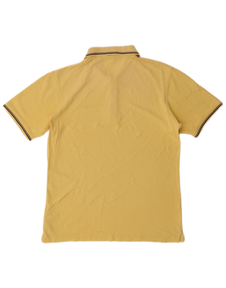 Polo Reebok Hombre Pequeño Algodón A Rayas Amarillo