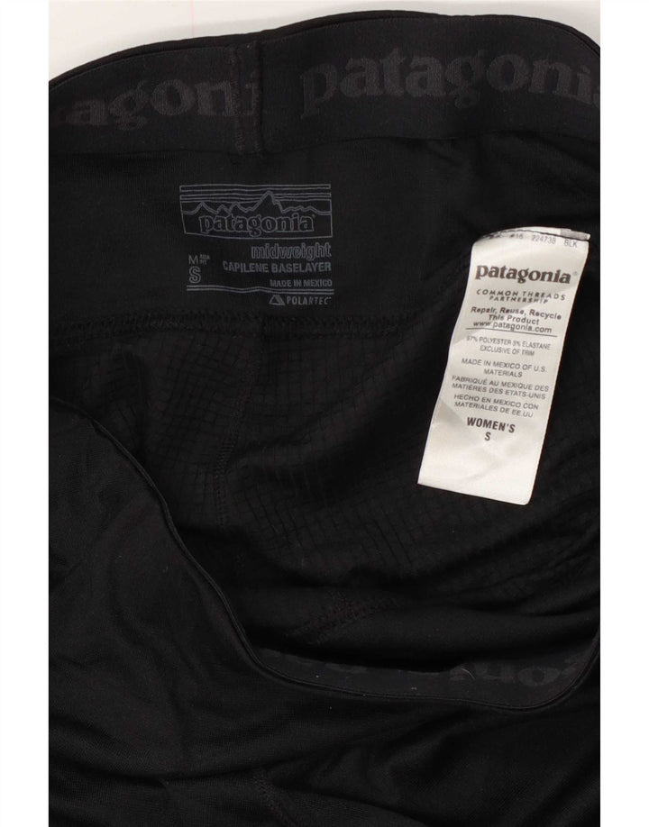 Leggings Patagonia Mujer UK 10 Small Poliéster Negro