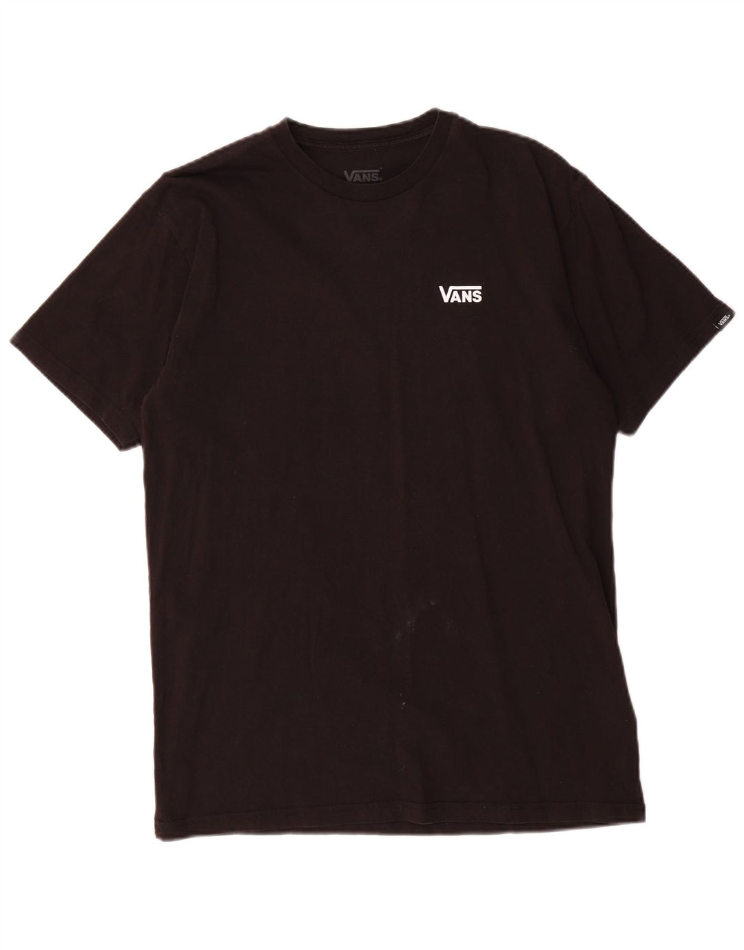 VANS Hombre Classic Fit Camiseta Top Medium Black Cotton