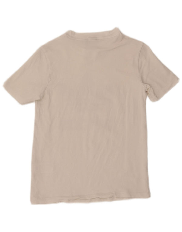 Adidas Camiseta gráfica para mujer Top UK 8 Small White Cotton