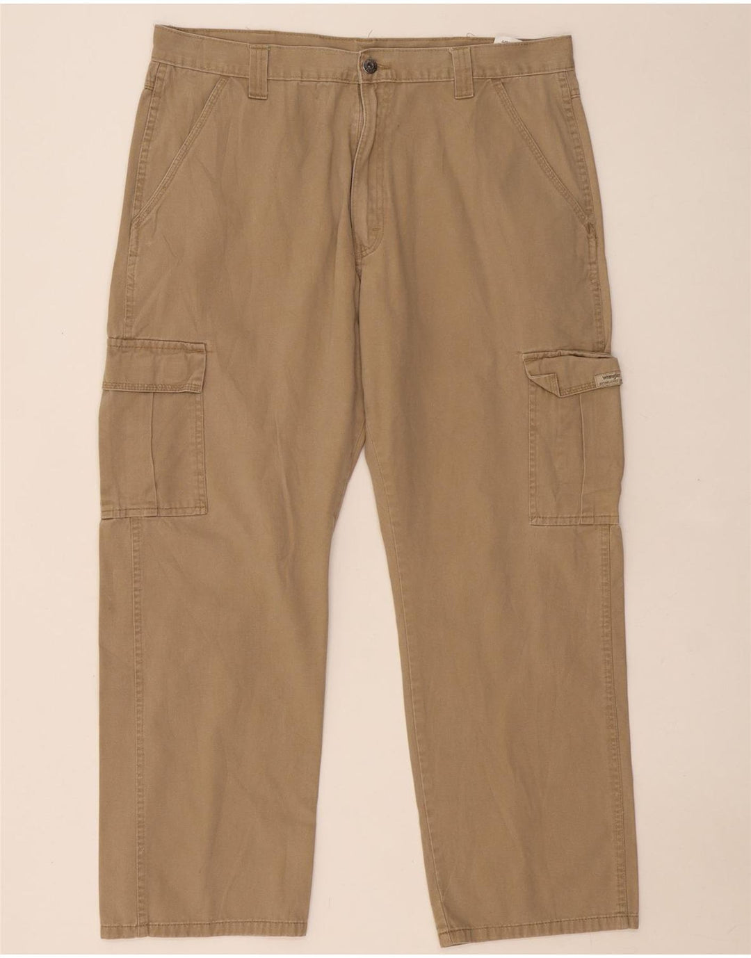 WRANGLER Pantalón cargo recto para hombre W36 L30 Algodón beige