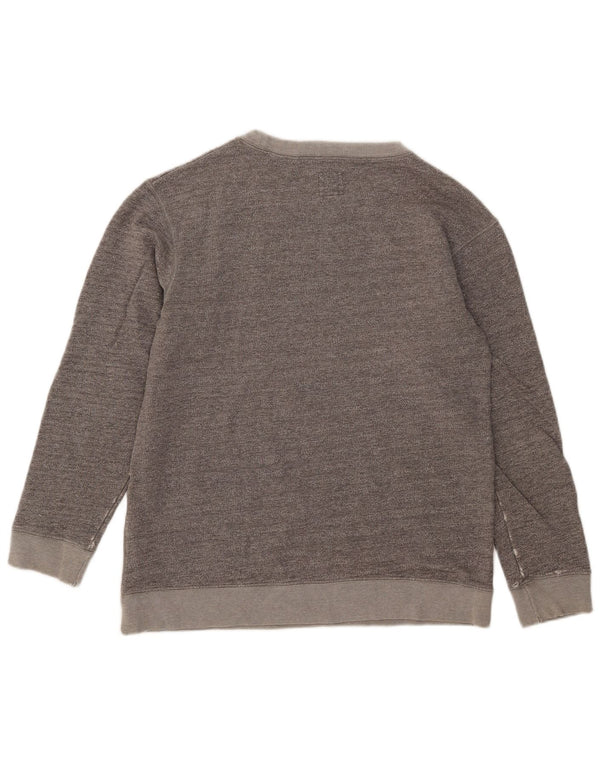 Jack Wills Sudadera para mujer Jumper UK 12 Algodón moteado gris medio