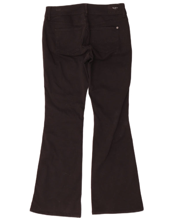 PEPE Jeans Mujer Pimlico Tiro Medio Acampanado W28 L30 Algodón Negro
