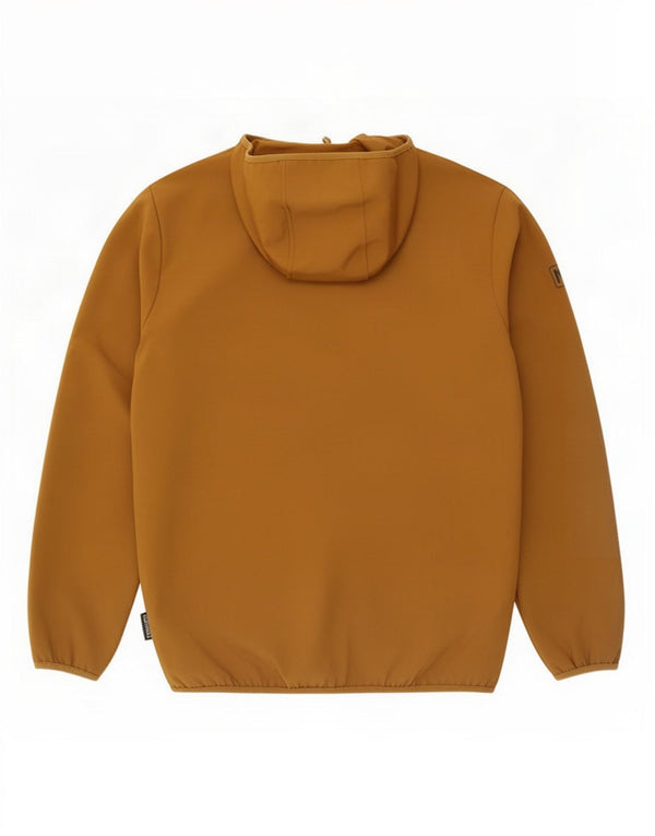Jack Wolfskin Chaqueta cortavientos con capucha para hombre UK 36/38 Marrón medio