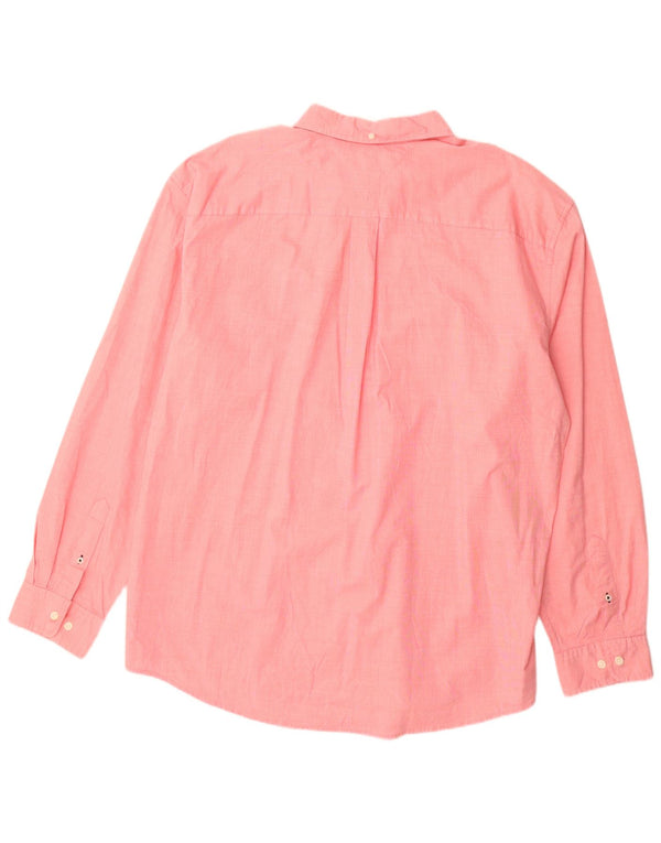 Tommy Hilfiger Camisa de corte clásico para hombre 2XL Algodón rosa