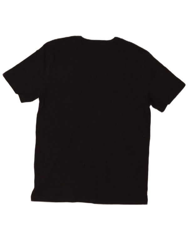 Hugo Boss Hombre Camiseta Top Grande Algodón Negro