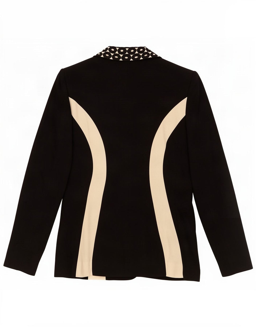 Chaqueta Blazer De 1 Botón Para Mujer Rebecca IT 42 Medium Black Colourblock