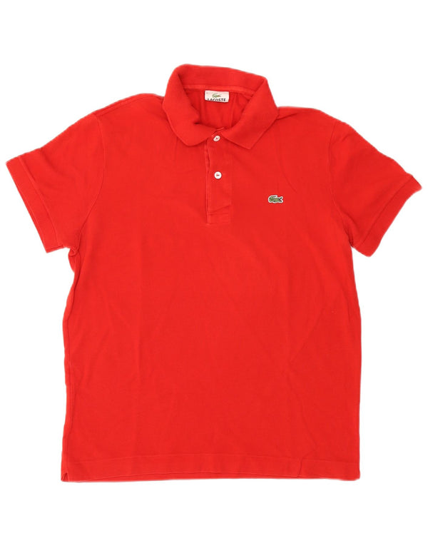Polo Lacoste para hombre talla 4 mediano algodón rojo