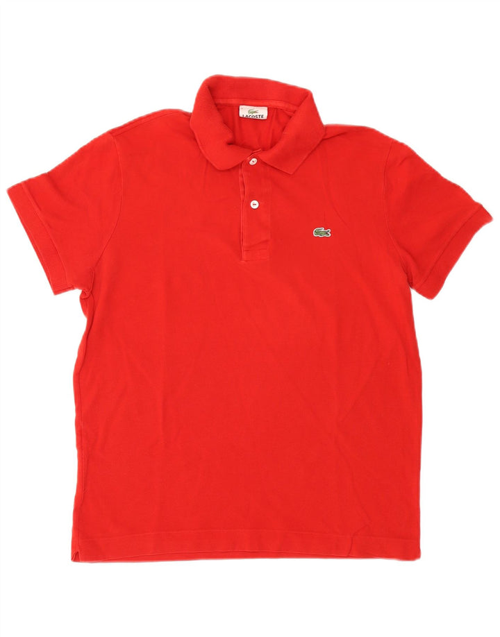 Polo Lacoste para hombre talla 4 mediano algodón rojo
