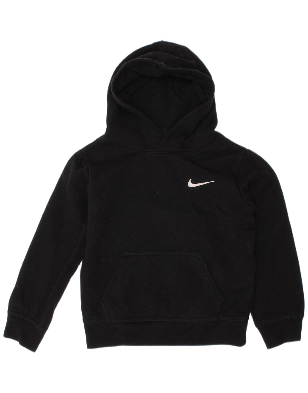 NIKE Sudadera con capucha para niños de 3 a 4 años, XS, algodón negro