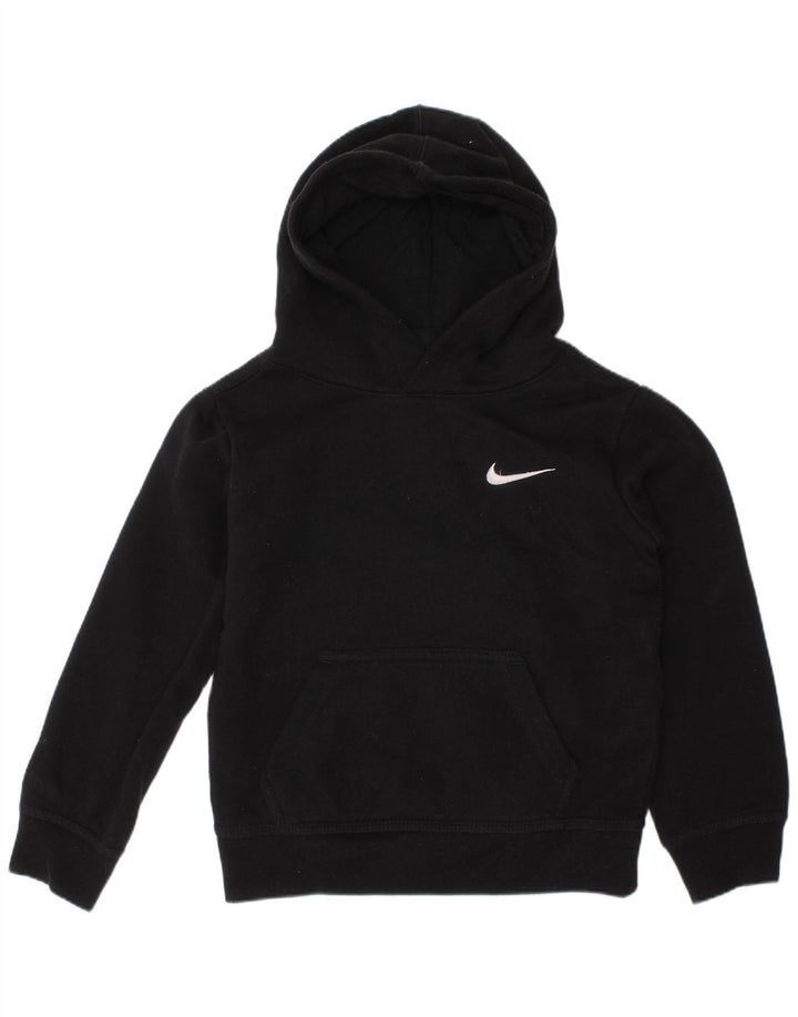 NIKE Sudadera con capucha para niños de 3 a 4 años, XS, algodón negro