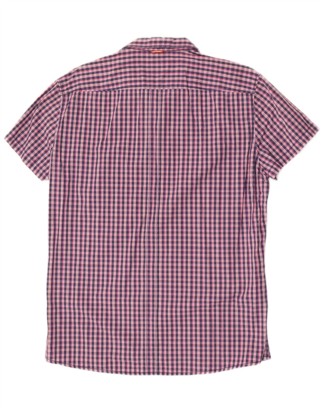 Hugo Boss Camisa de manga corta para hombre, talla grande, color rosa