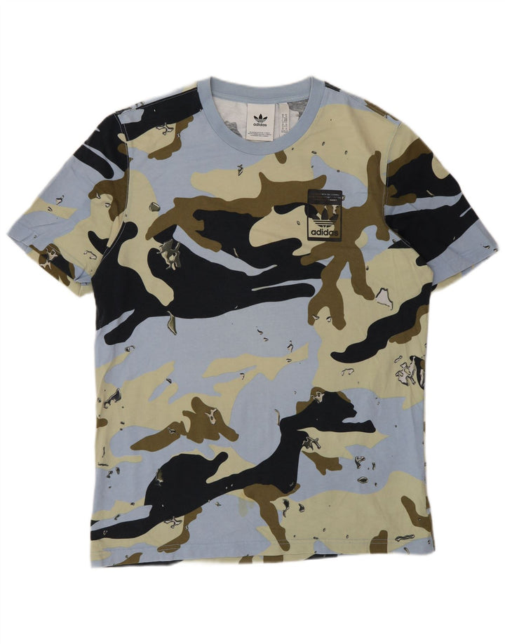 Adidas Camiseta Hombre Top Medium Multicolor Camuflaje Algodón
