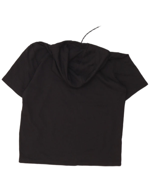 Hugo Boss Hombre Camiseta Con Capucha Top XL Algodón Negro