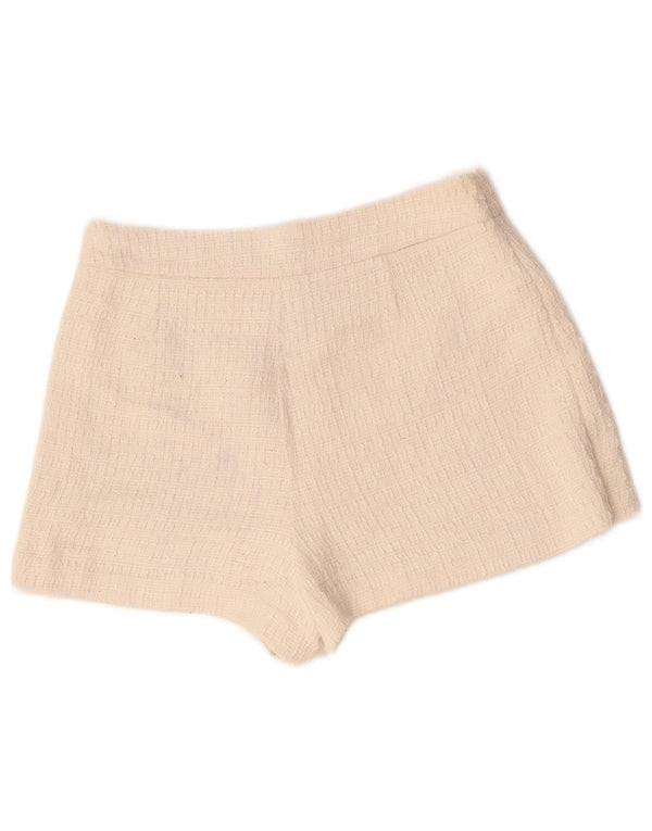 Zara Womens Casual Shorts Medium W28  White