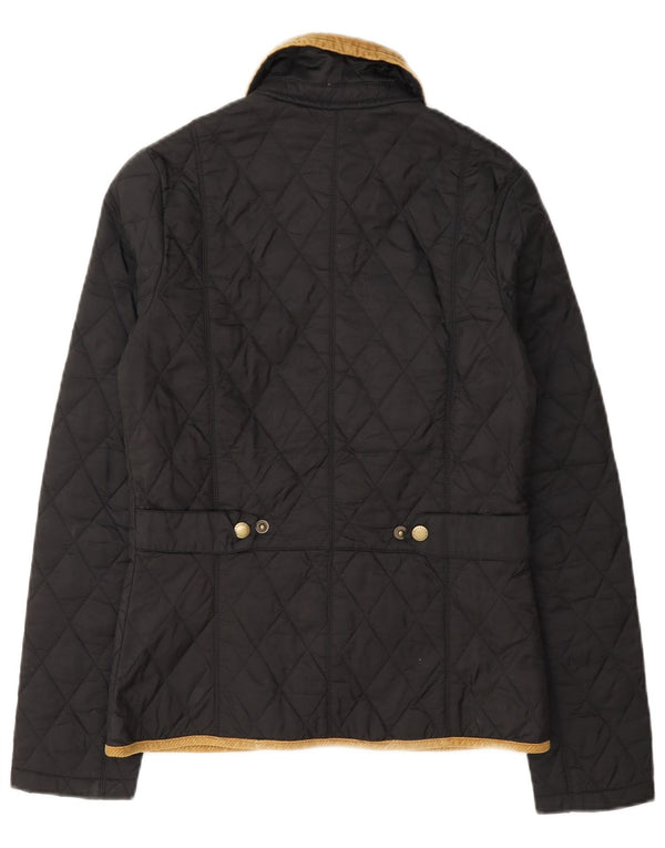 Barbour Chaqueta Acolchada Para Mujer UK 6 XS Poliamida Color Block Gris