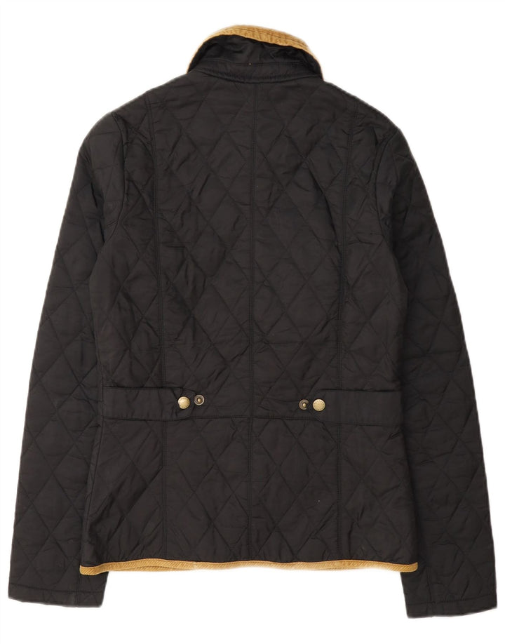 Barbour Chaqueta Acolchada Para Mujer UK 6 XS Poliamida Color Block Gris