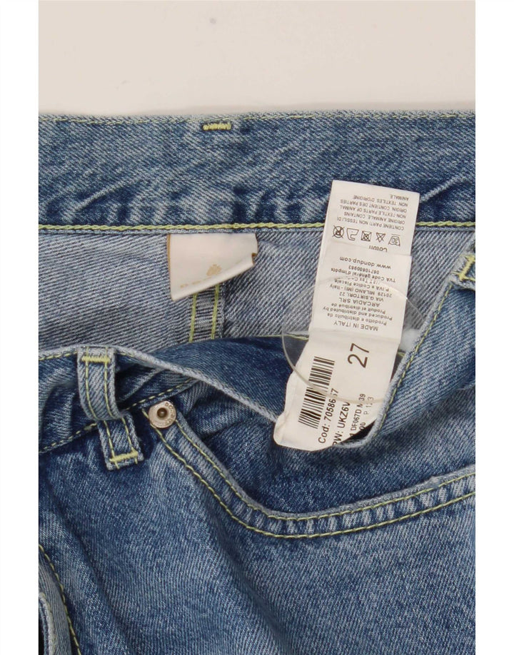 Dondup Vaqueros Rectos Desgastados Mujer W27 L28 Algodón Azul