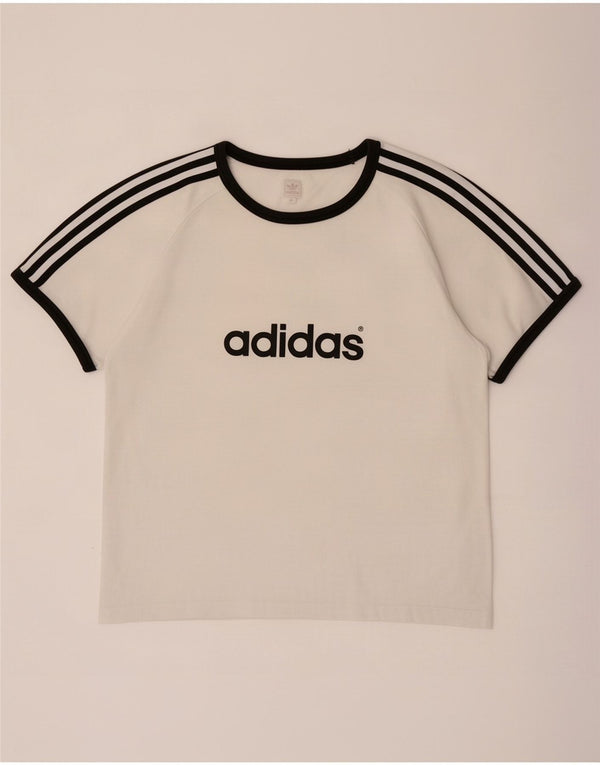 Adidas Camiseta Mujer Top UK 40 XL Algodón Blanco