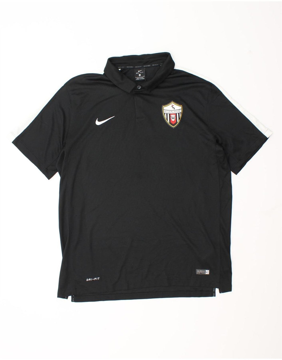 Nike Polo Dri Fit Graphic para hombre, poliéster color block, color negro, talla grande
