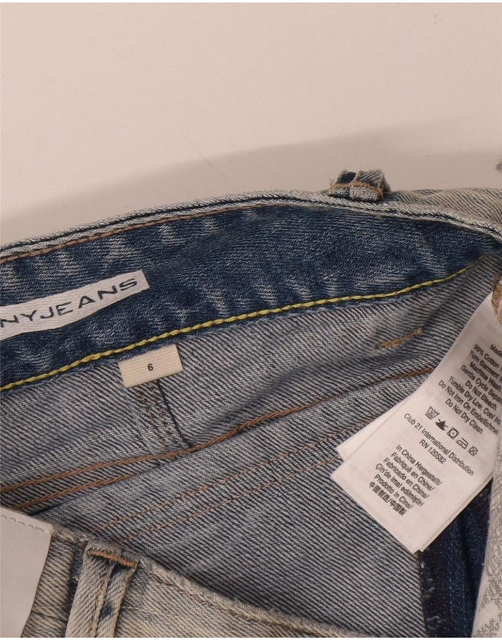 Dkny Pantalones cortos de mezclilla para mujer US 6 mediano W32 algodón azul