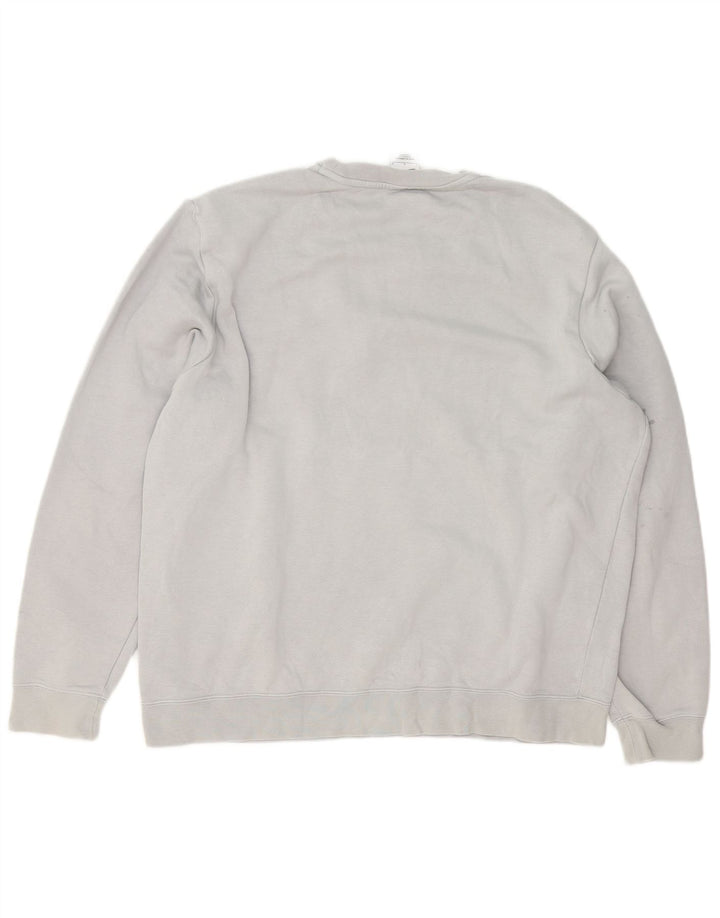 Nike Sudadera con gráfico y diseño tipo jersey de algodón en bloques de color gris grande para hombre