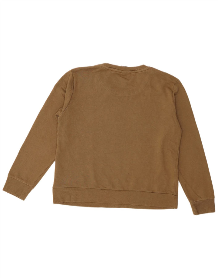 Dkny Sudadera gráfica para mujer Jumper UK 14 Algodón caqui mediano