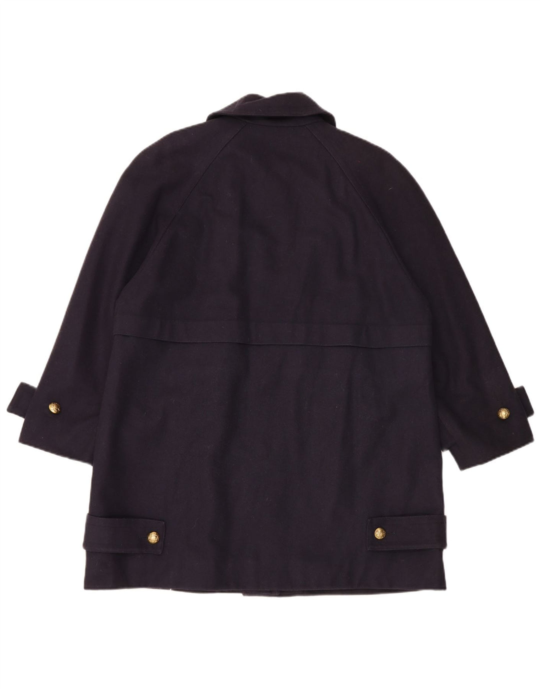 Aquascutum Abrigo extragrande para mujer Reino Unido 46 Lana azul marino grande