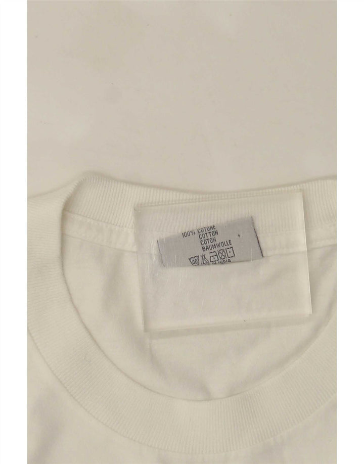 Fila Hombre Camiseta Gráfica Top Medium Blanco
