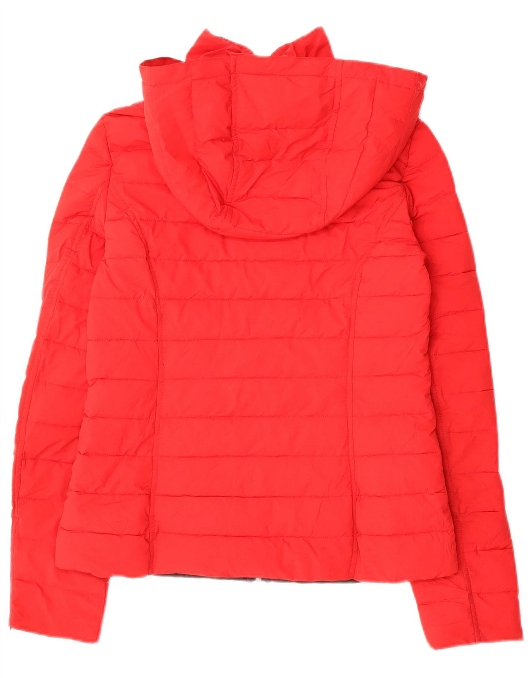 Nautica Chaqueta acolchada con capucha para mujer UK 6 XS Poliéster rojo