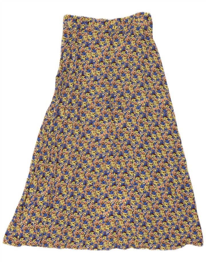 Zara Mujer Maxi Falda Mediana W29 Multicolor Floral